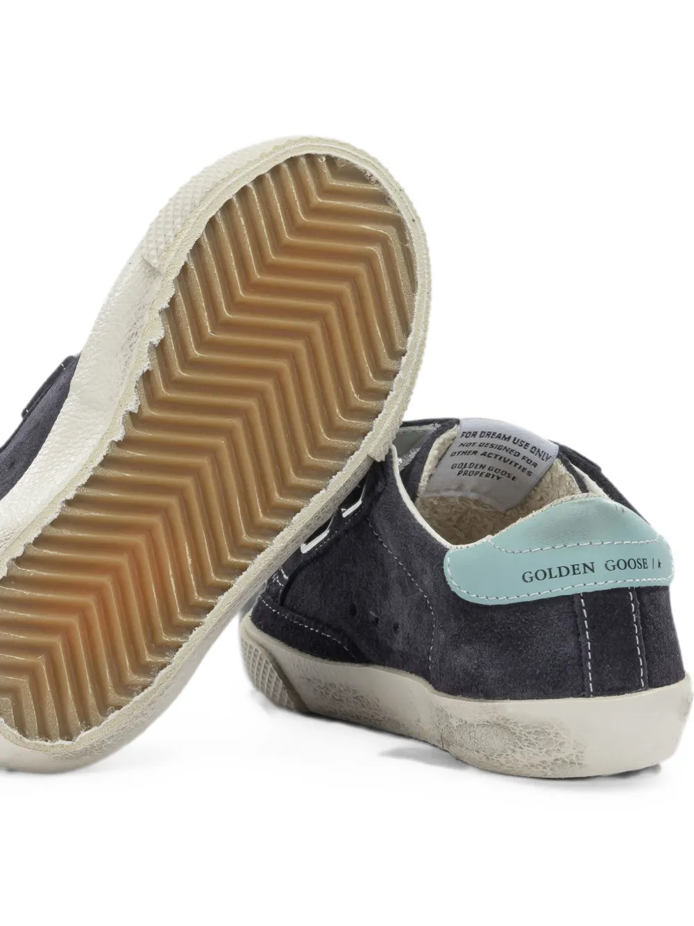 Golden Goose Kids Old School star-patch sneakers Blauw
