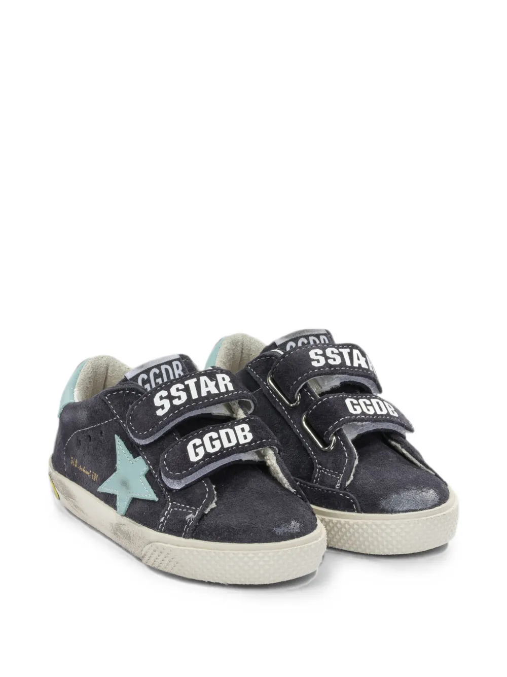 Golden Goose Kids Old School star-patch sneakers Blauw