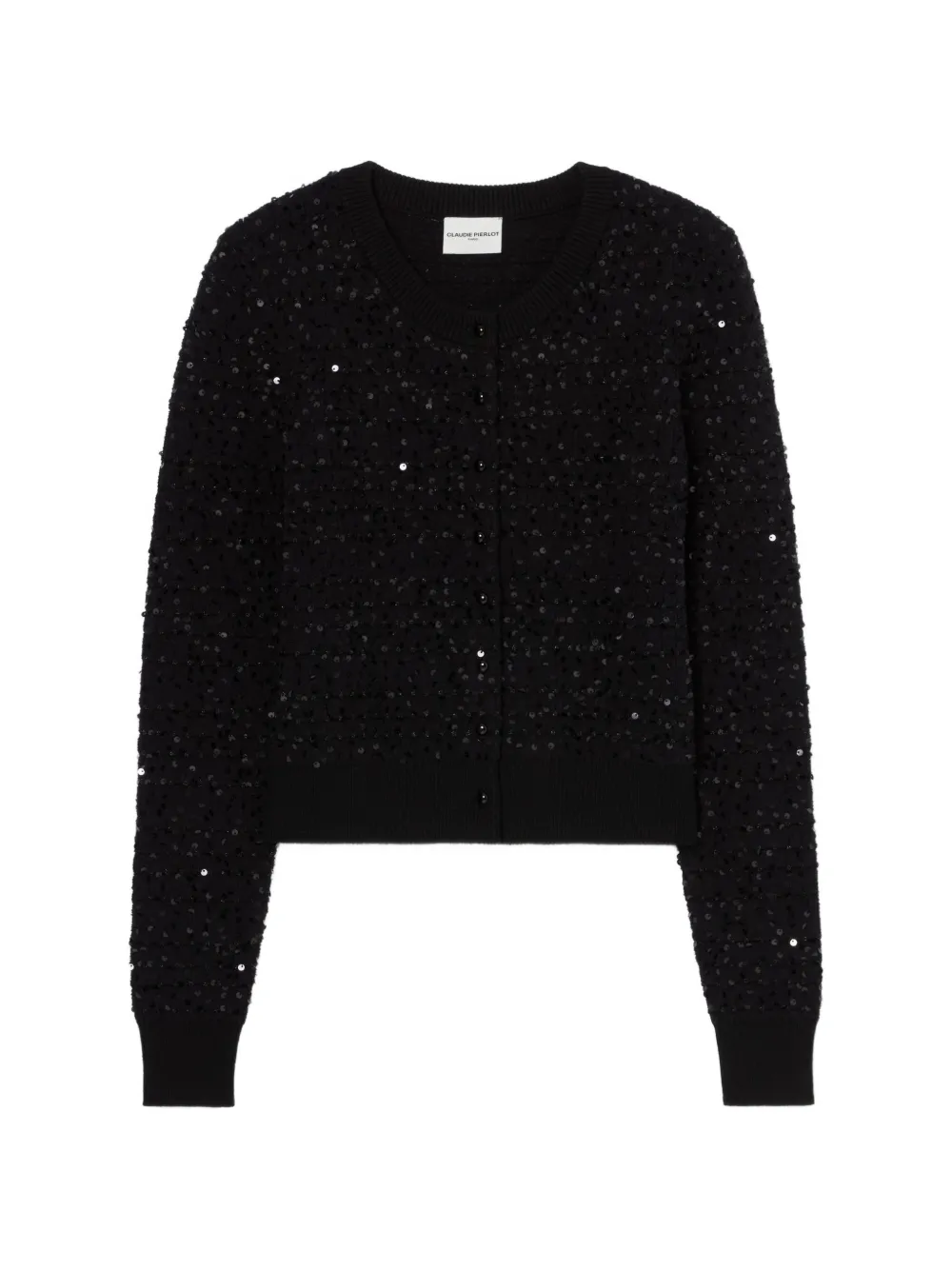 Claudie Pierlot Cardigan con paillettes - Nero