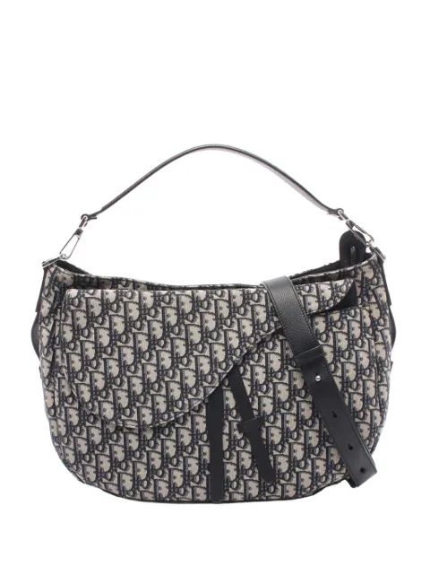 Christian Dior Pre-Owned 2010-2026 Oblique Canvas Soft Saddle satchel