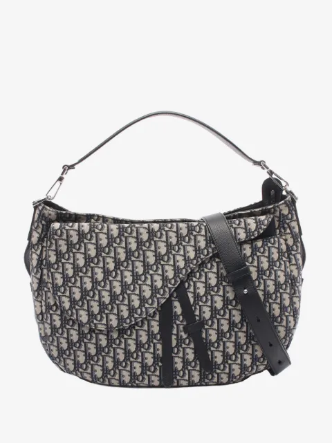 Christian Dior Pre-Owned 2010-2026 Oblique Canvas Soft Saddle satchel