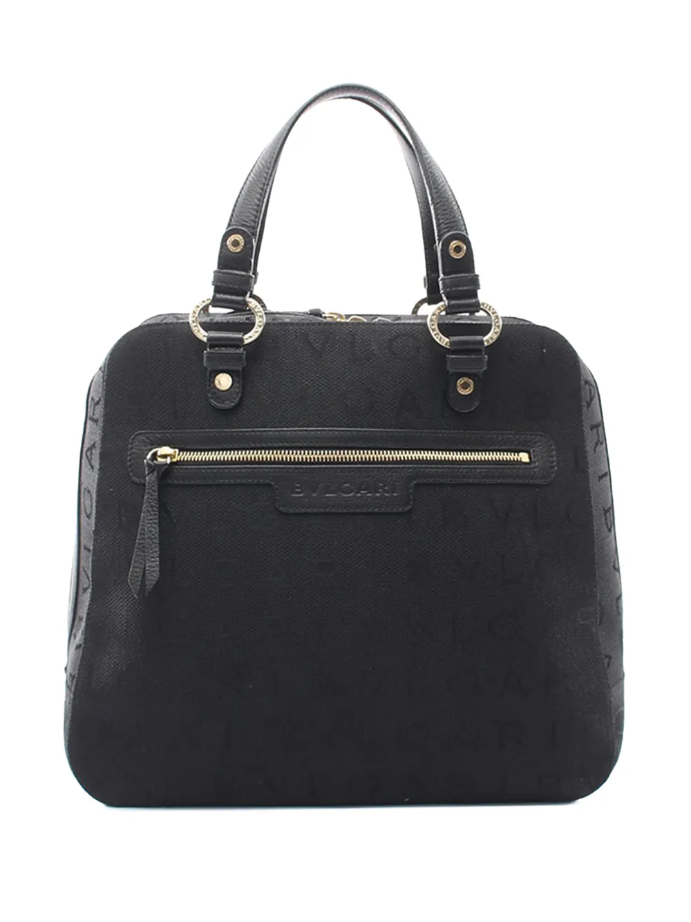 Bvlgari Pre-Owned 2010-2026 Logomania Canvas handbag - Nero