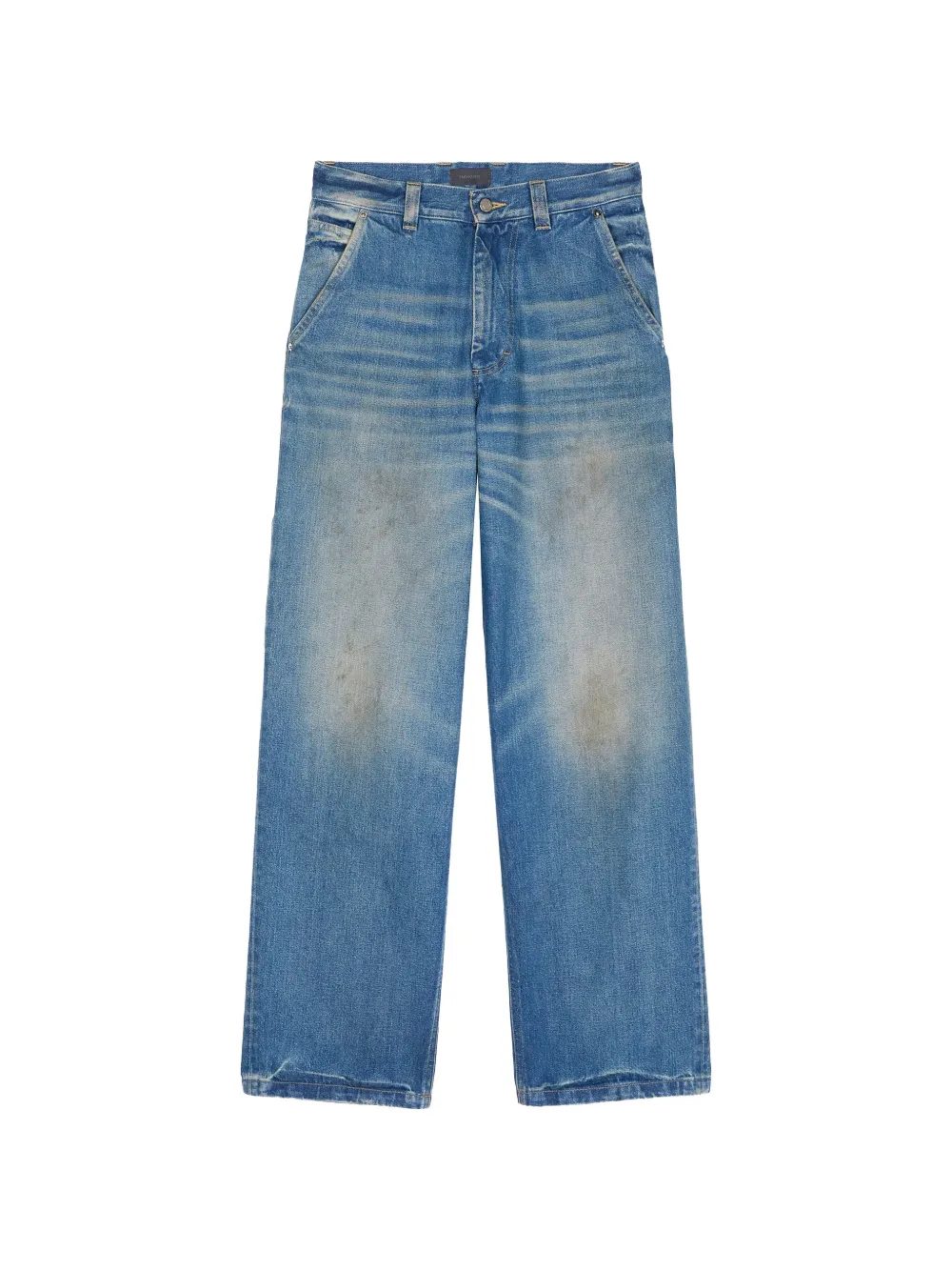 Haikure faded-effect wide-leg jeans - Blu