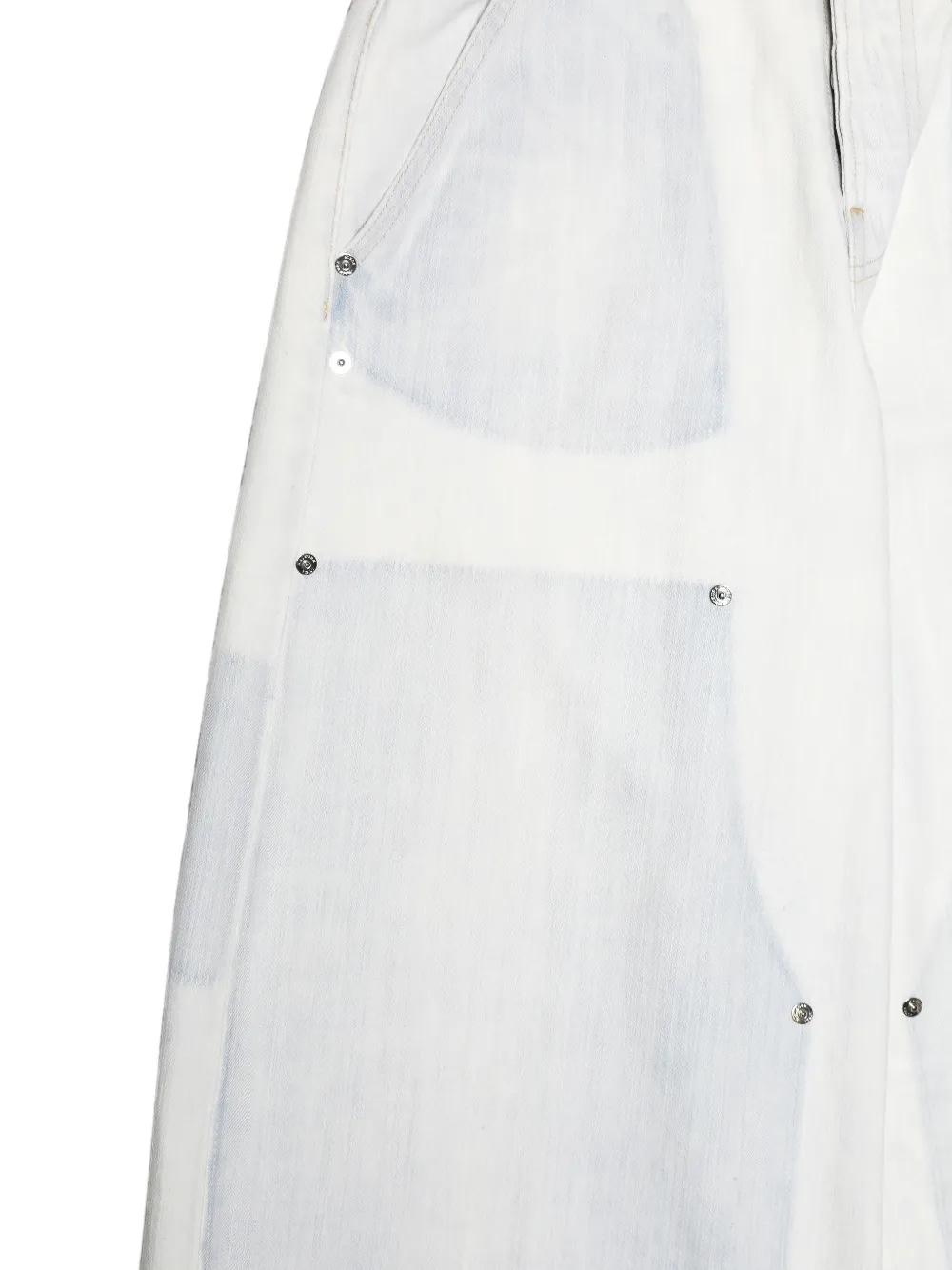 Haikure Jeans verfraaid met klinknagels en patchwork Blauw