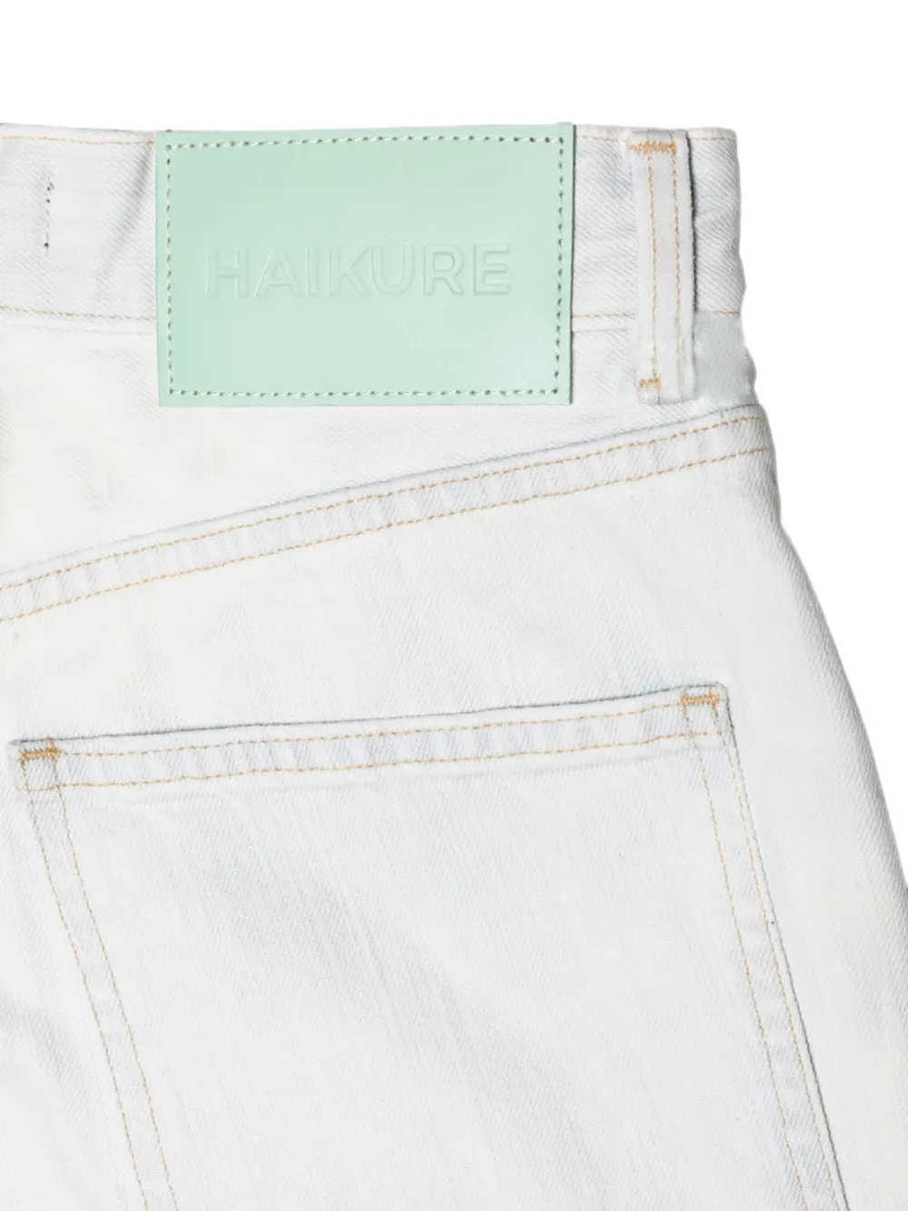Haikure Jeans verfraaid met klinknagels en patchwork Blauw