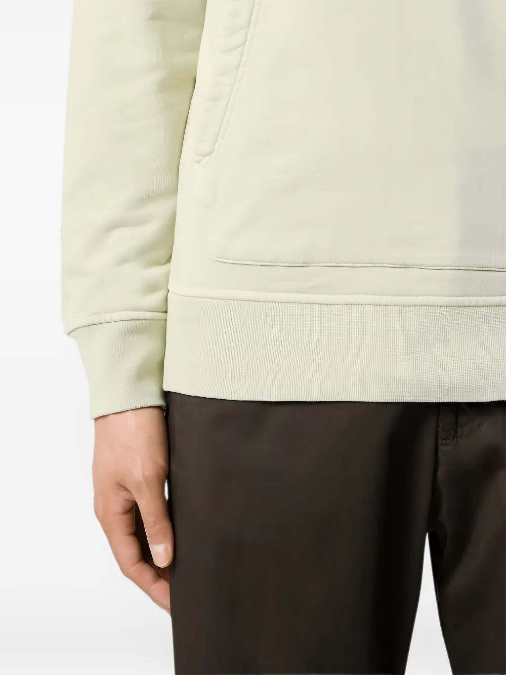 Stone Island Hoodie met logopatch Beige