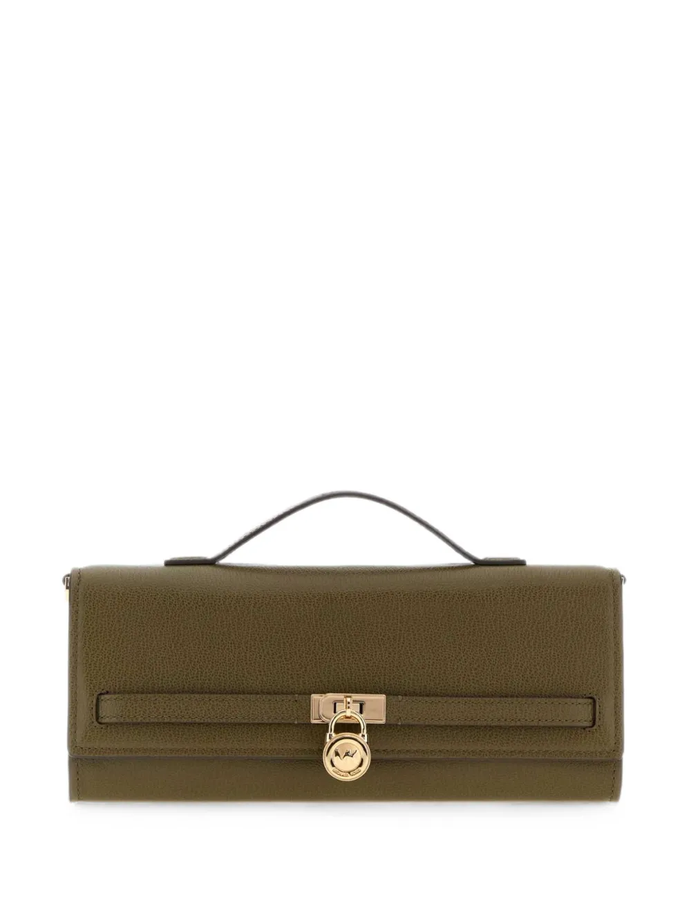 Michael Kors medium Hamilton Moderne leather clutch bag Groen