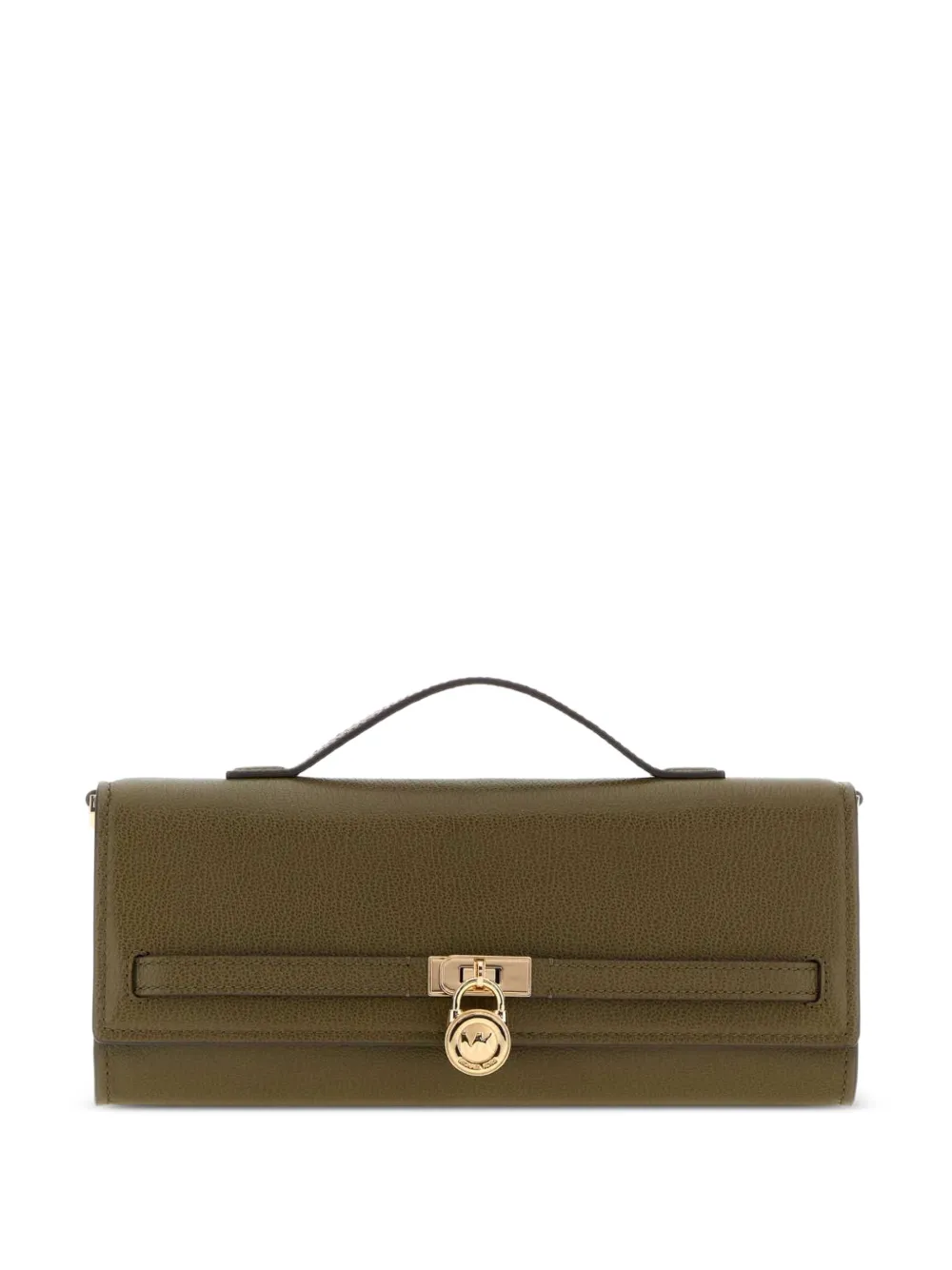 Michael Kors medium Hamilton Moderne leather clutch bag Groen