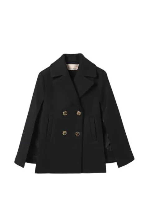 Elisabetta Franchi Kids двубортное пальто-кейп