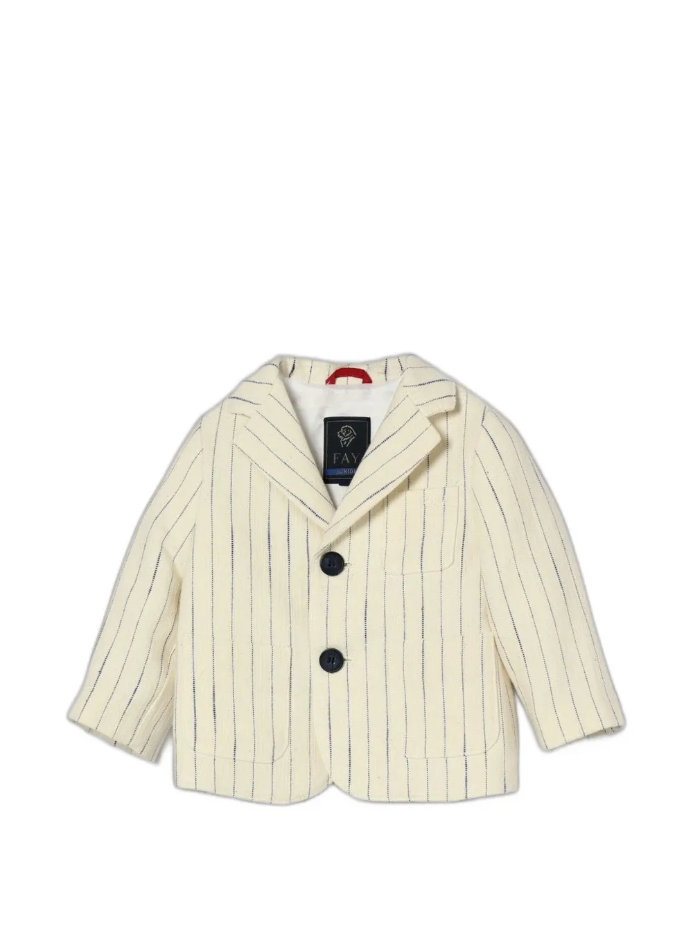 Fay Kids pinstripe single-breasted blazer - Toni neutri