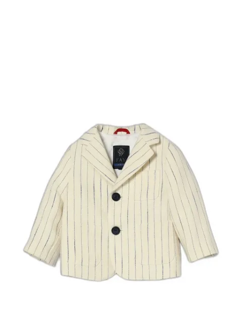Fay Kids pinstripe single-breasted blazer