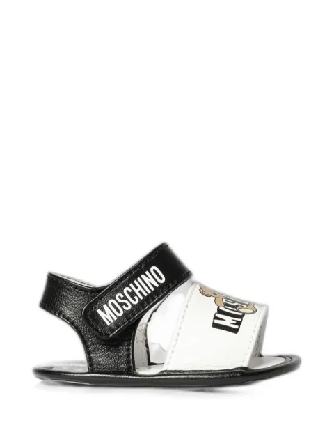 Moschino Kids Sandalen mit Logo-Print