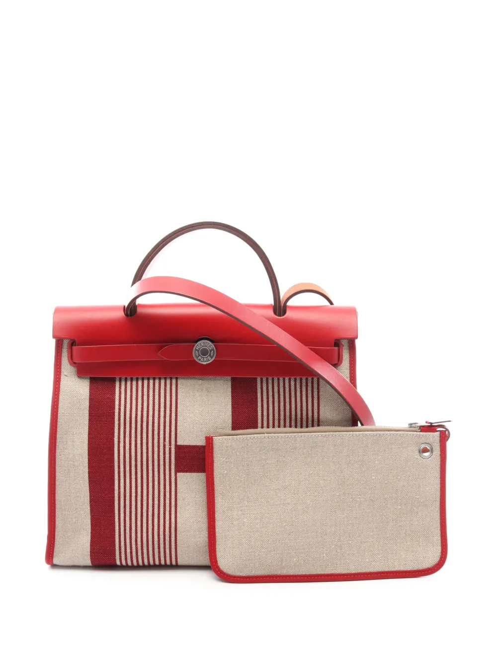 Hermès Pre-Owned 2019 Toile H Vibration Herbag Zip 31 satchel - Toni neutri