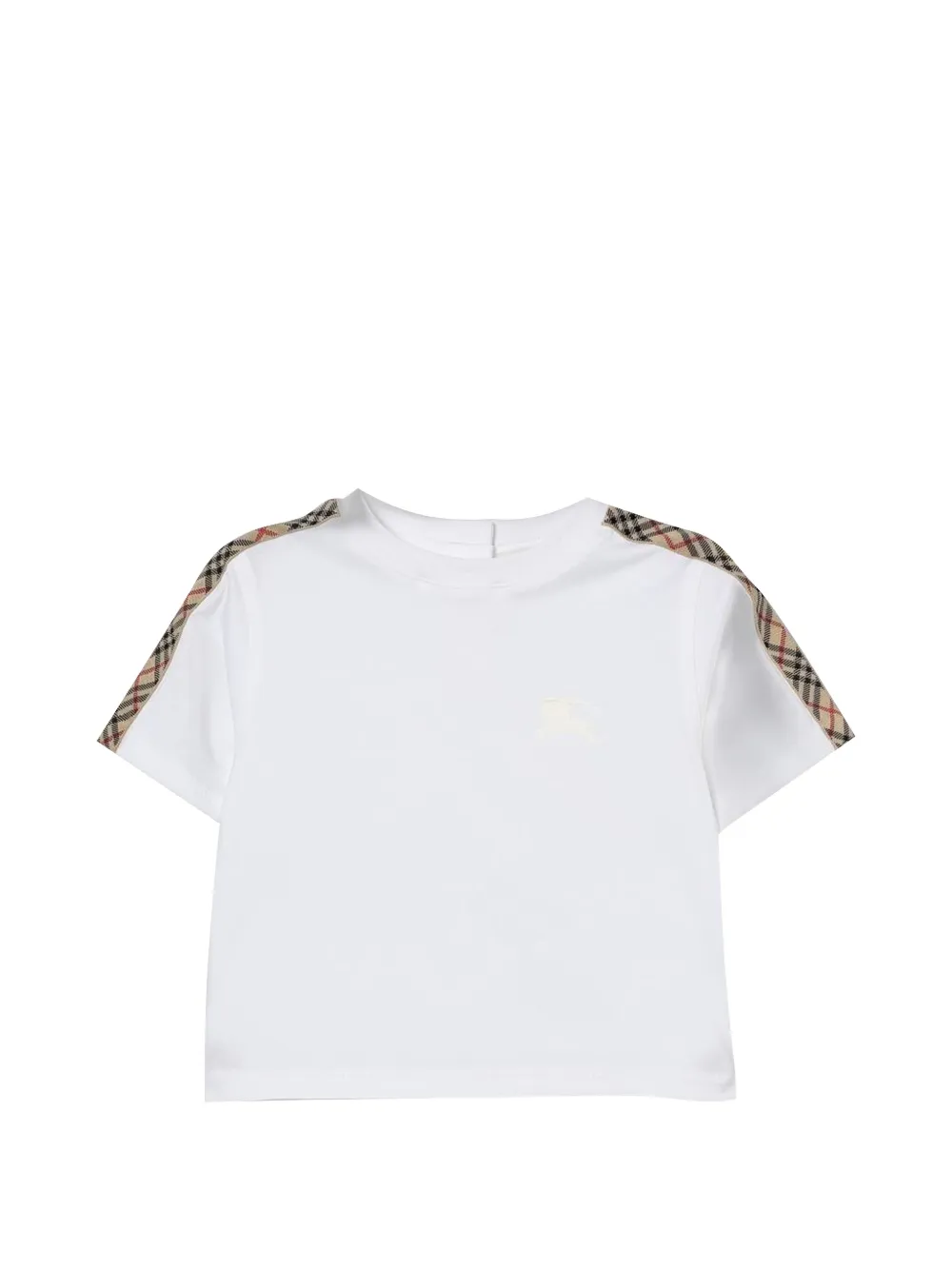 Burberry Kids Vintage Check trim T-shirt - Bianco