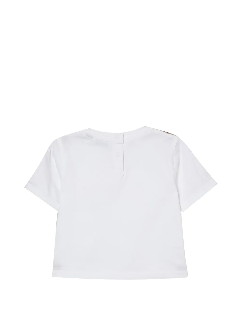 Burberry Kids Geruit T-shirt Wit