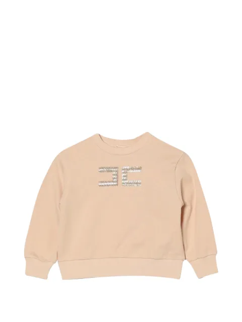 Elisabetta Franchi Kids Pullover mit Pailletten-Monogramm