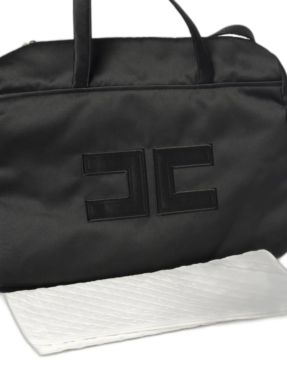 Elisabetta Franchi Kids Luiertas met logopatch Zwart