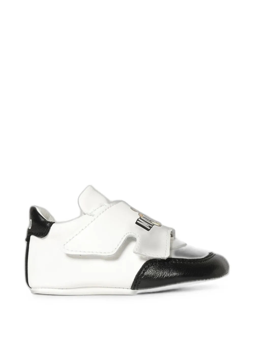 Moschino Kids Teddy Bear logo-print sneakers - Bianco