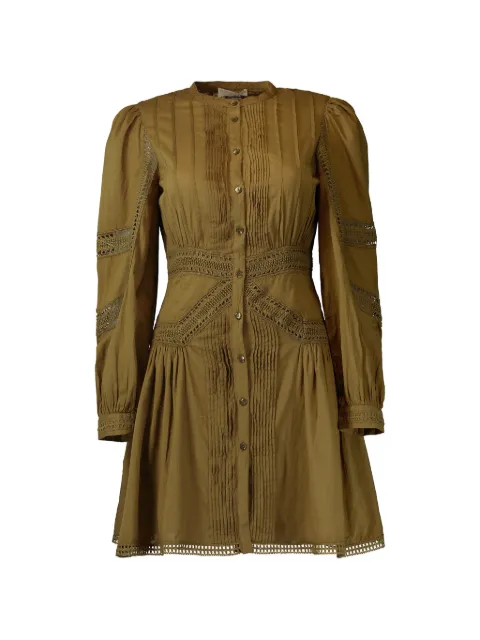Ulla Johnson mini Elysia pin-tucked lace-trim dress