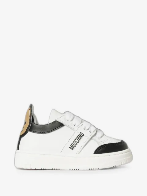 Moschino Kids Teddy Bear leather sneakers