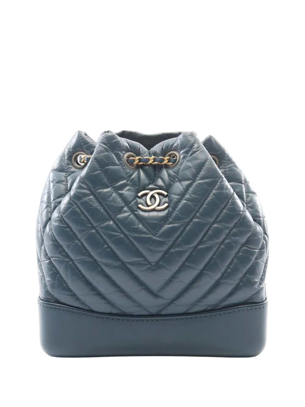 CHANEL Pre-Owned 2018-2019 Small Aged Calfskin Gabrielle backpack - Blau