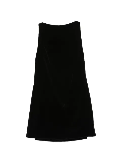 Brandon Maxwell Sable mantle-back mini dress