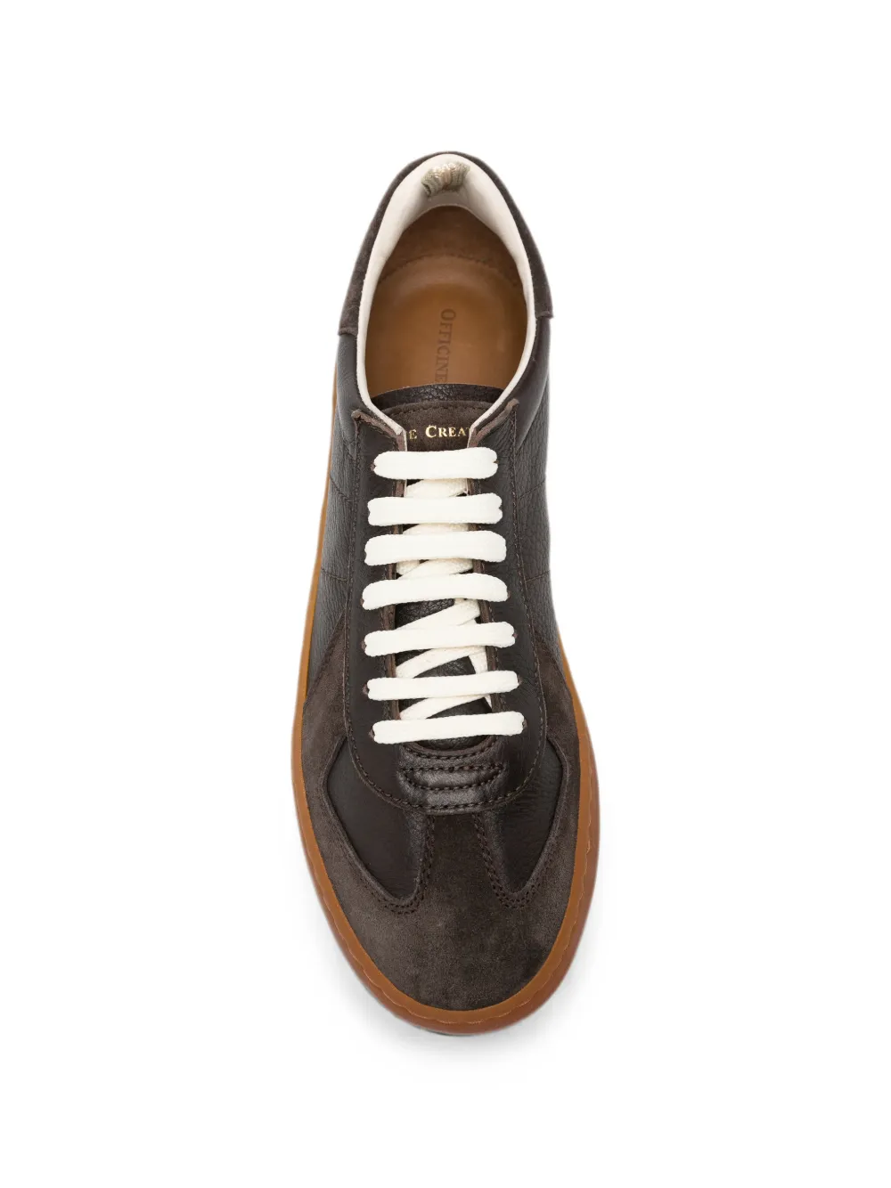 Officine Creative Militia panelled sneakers Bruin