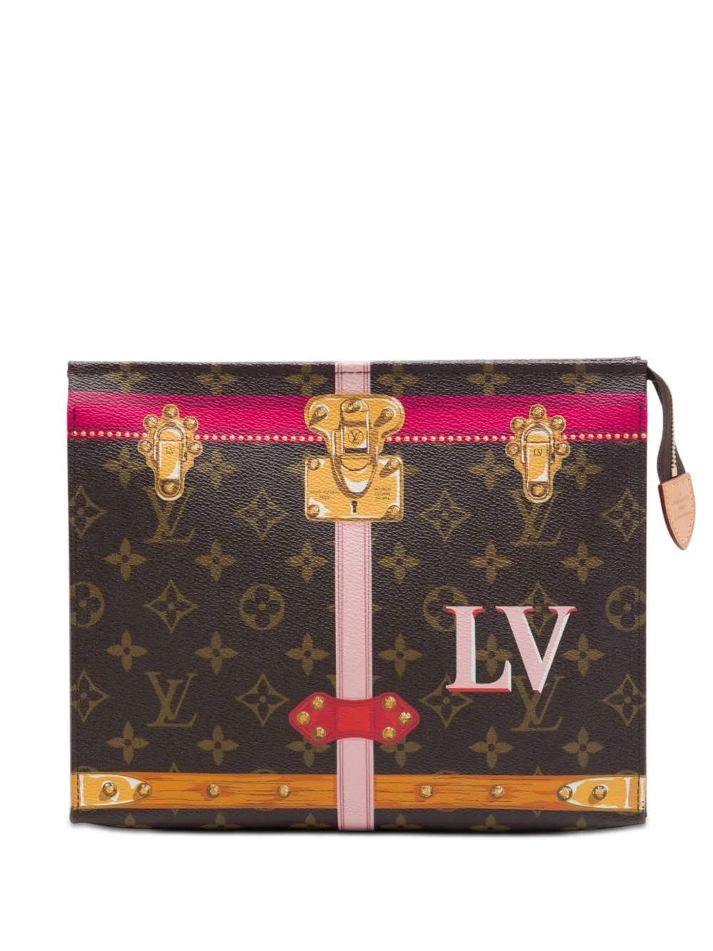 Louis Vuitton Pre-Owned 2018 Monogram Summer Trunks Toiletry Pouch 26 clutch bag - Marrone