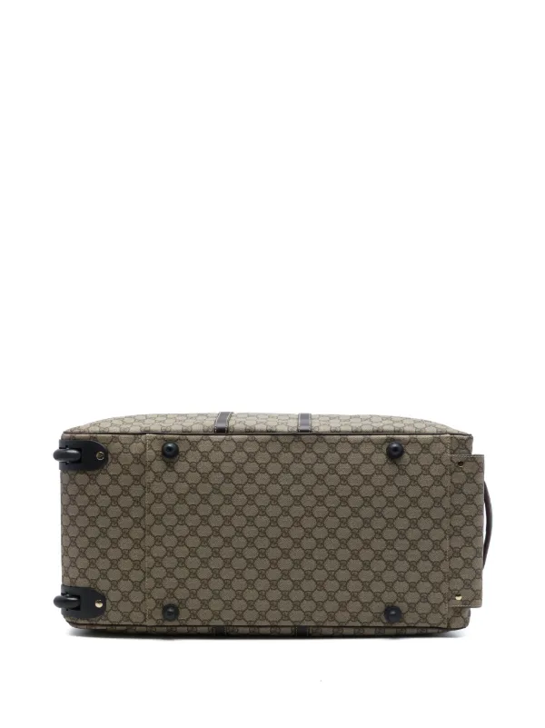 Gucci Pre-Owned 2016-2026 Large GG Supreme Trolley Travel Bag