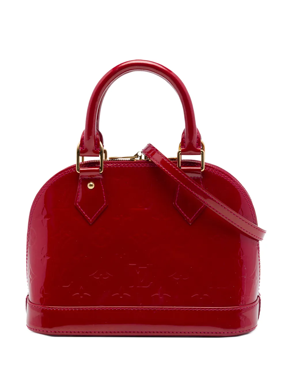 Louis Vuitton Pre-Owned 2013 Monogram Vernis Alma BB satchel - Rosso