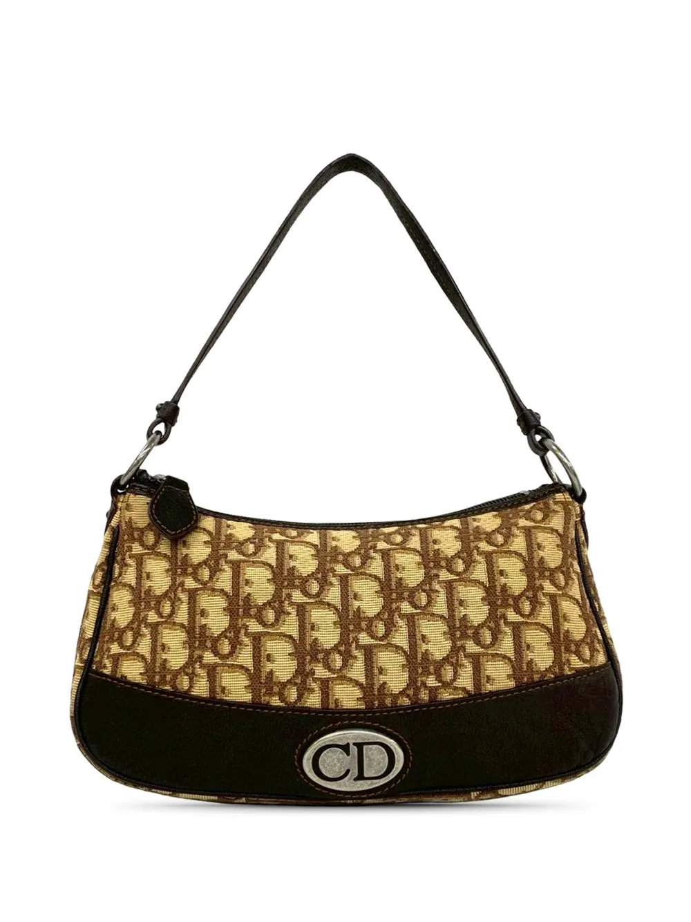 Christian Dior Pre-Owned Borsa a mano Trotter con motivo Oblique 2006 - Marrone