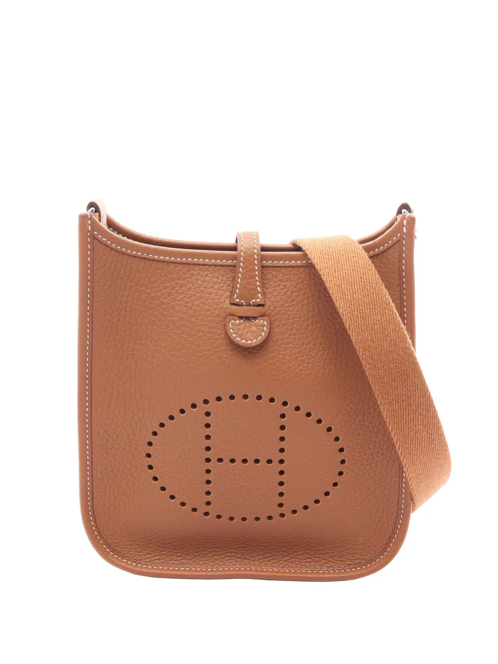 Hermès Pre-Owned 1951 Clemence Evelyne TPM Umhängetasche 16cm - Braun