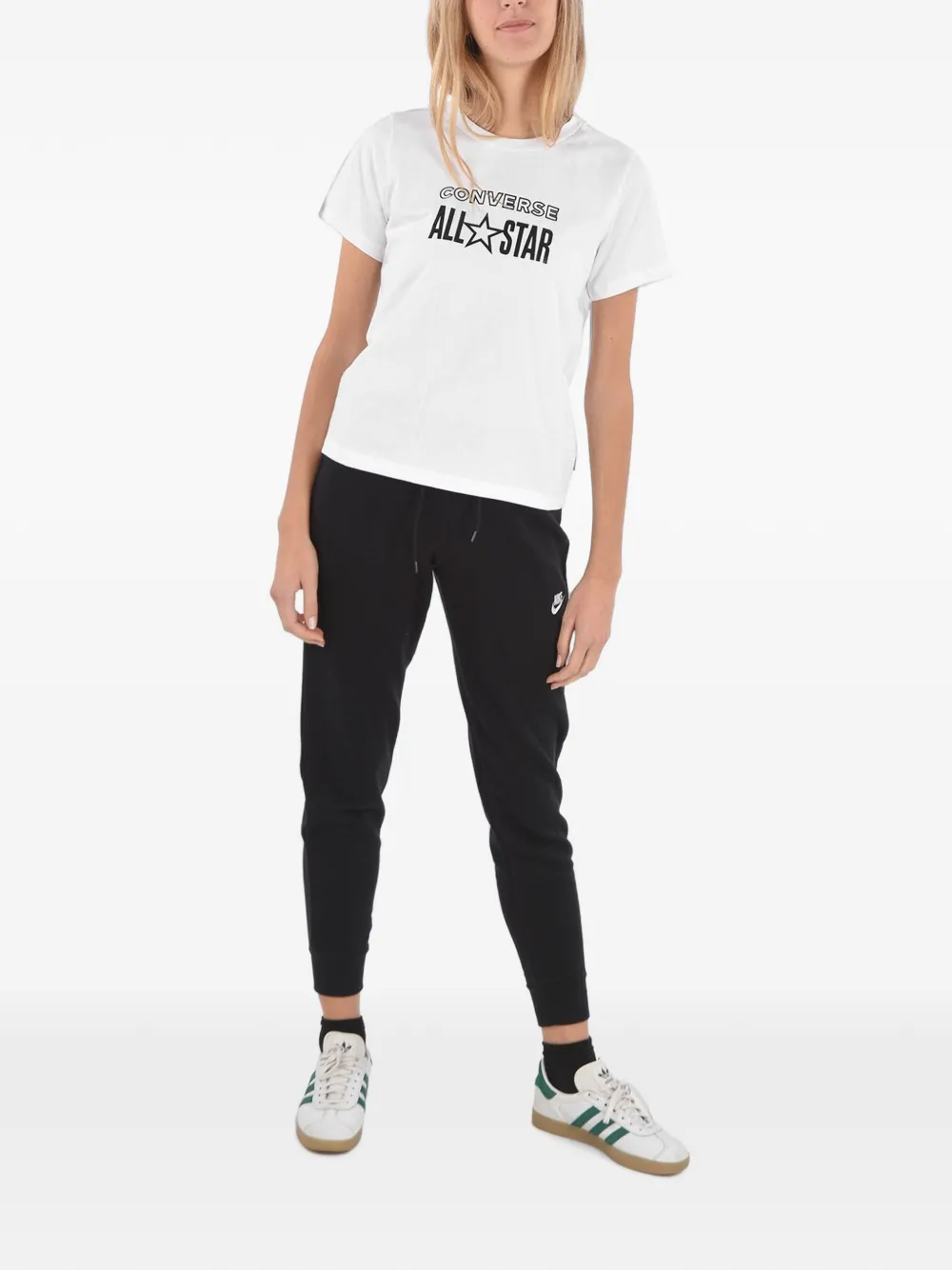 Converse Logo-print T-shirt In White
