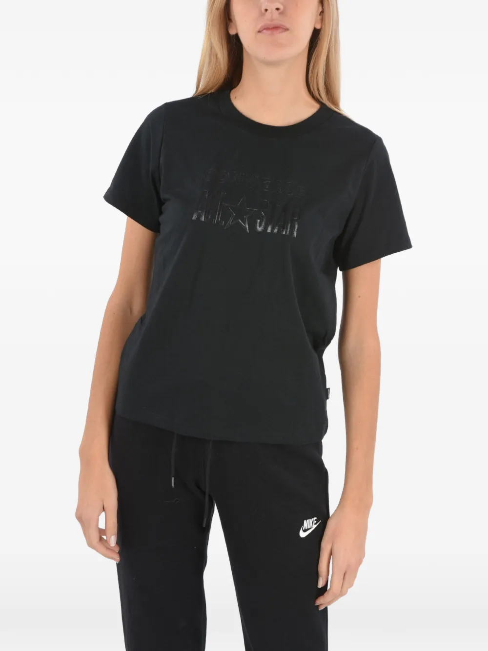 Converse Logo-print T-shirt In Black