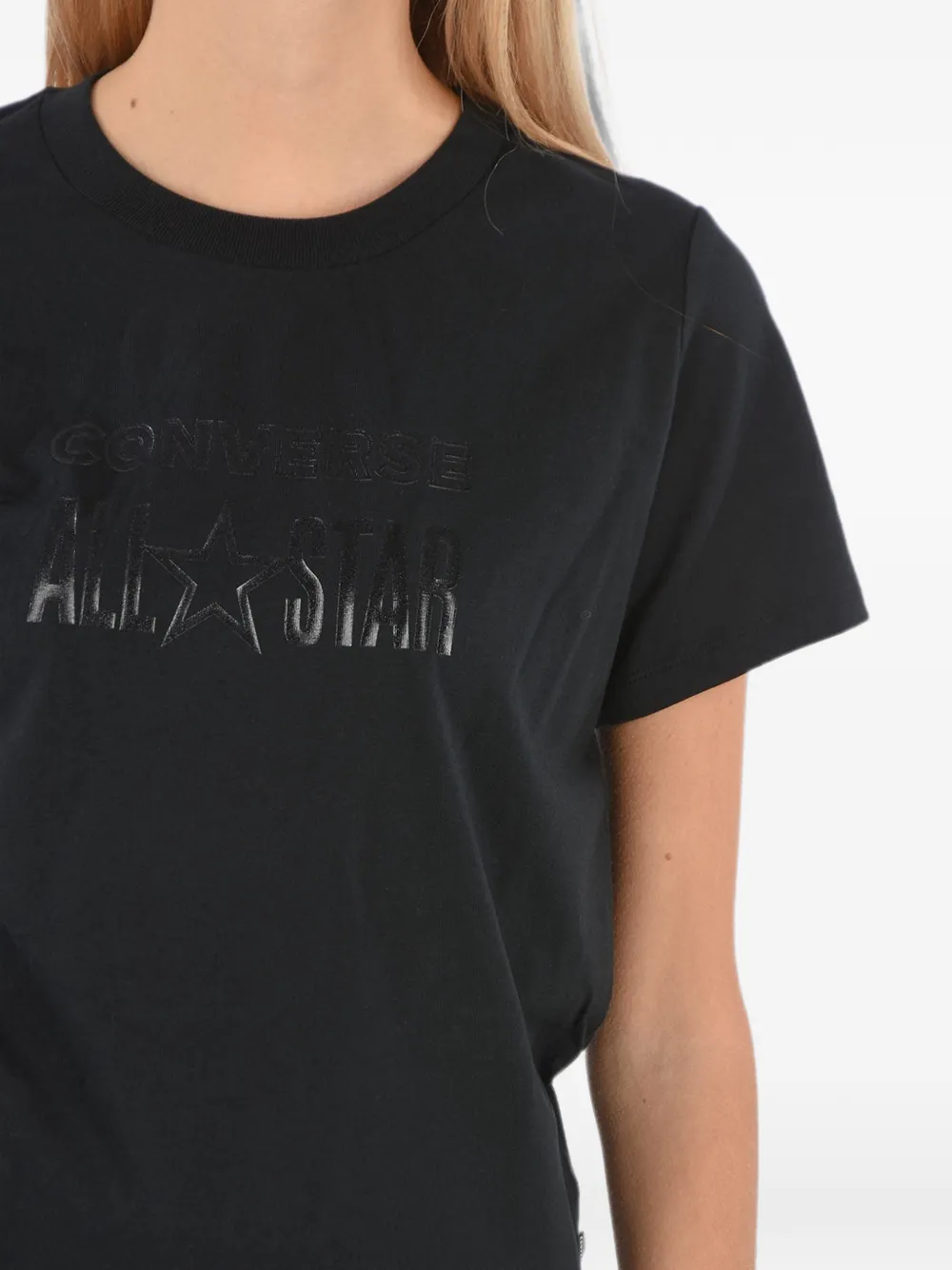 Converse Logo-print T-shirt In Black