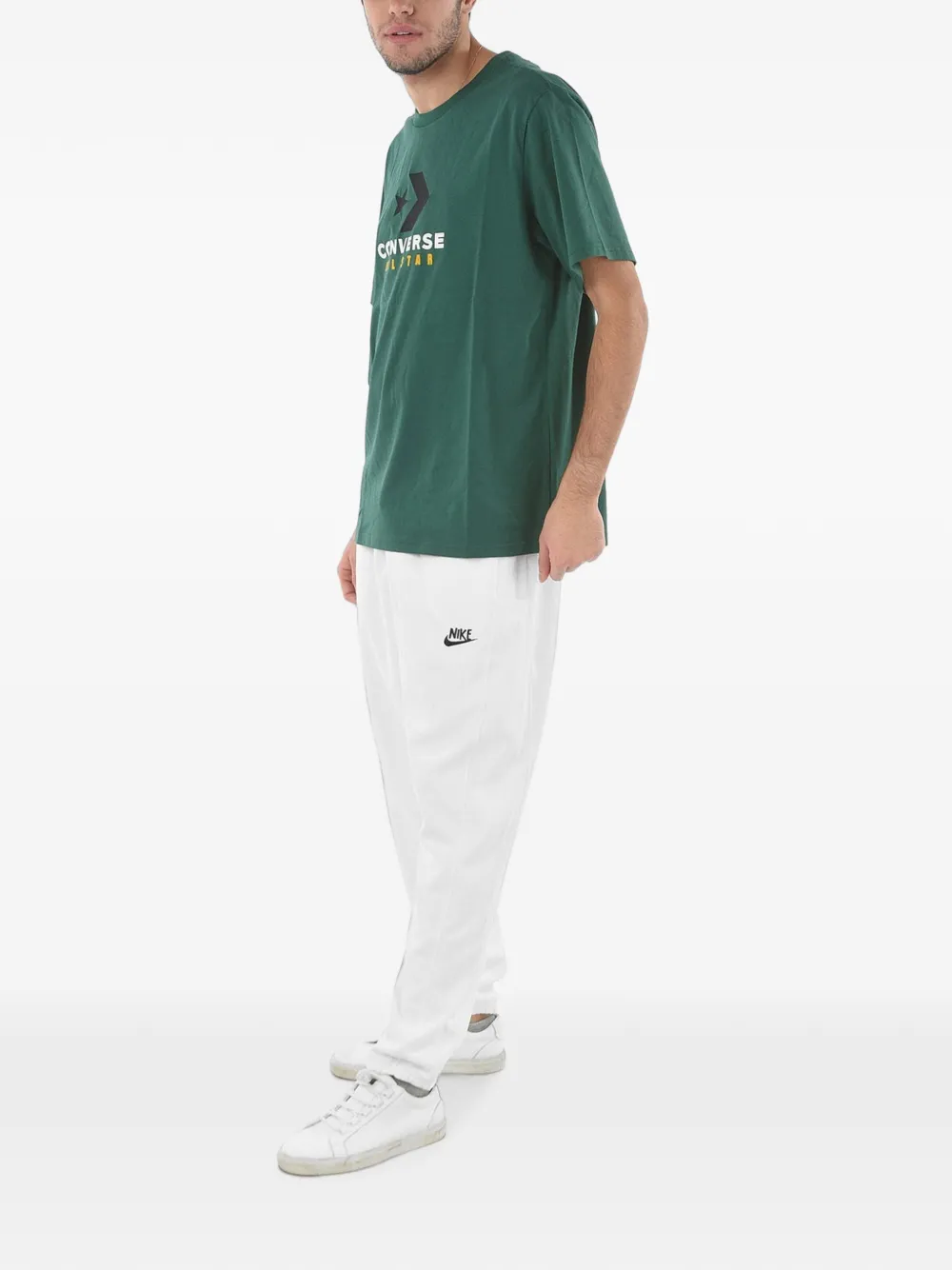 Converse All Star T-shirt met logo-print Groen
