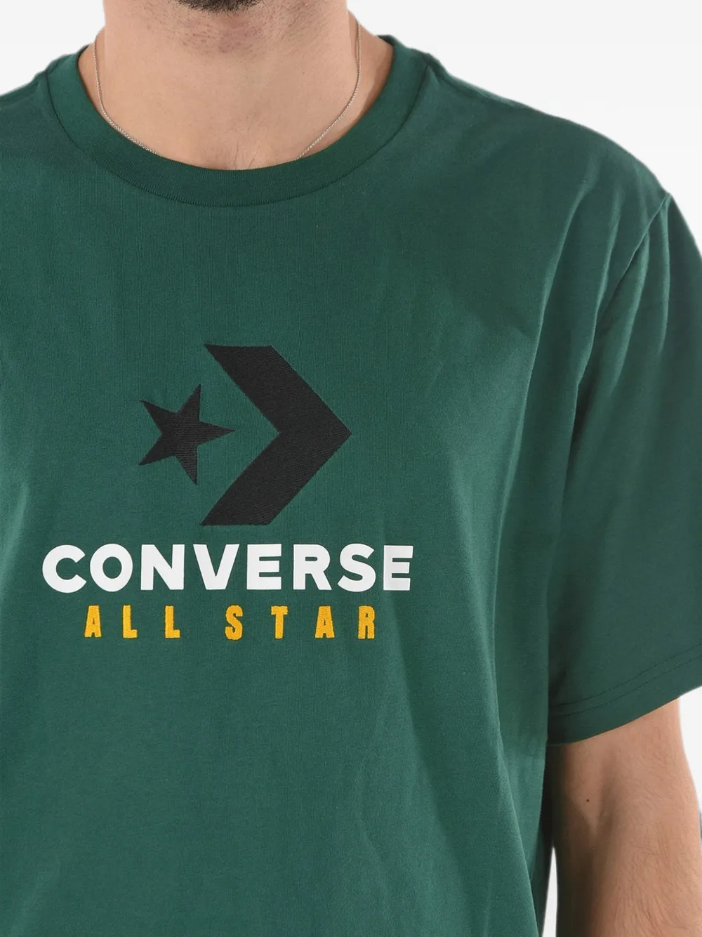 Converse All Star T-shirt met logo-print Groen