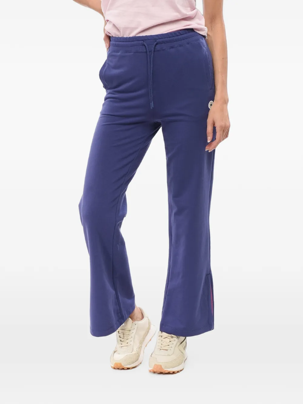 Converse All Star Chuck Taylor Split-hem Track Pants In Blue
