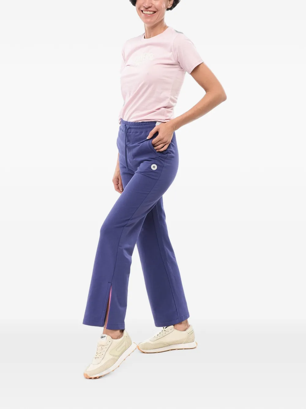 Converse All Star Chuck Taylor split-hem track pants Blauw