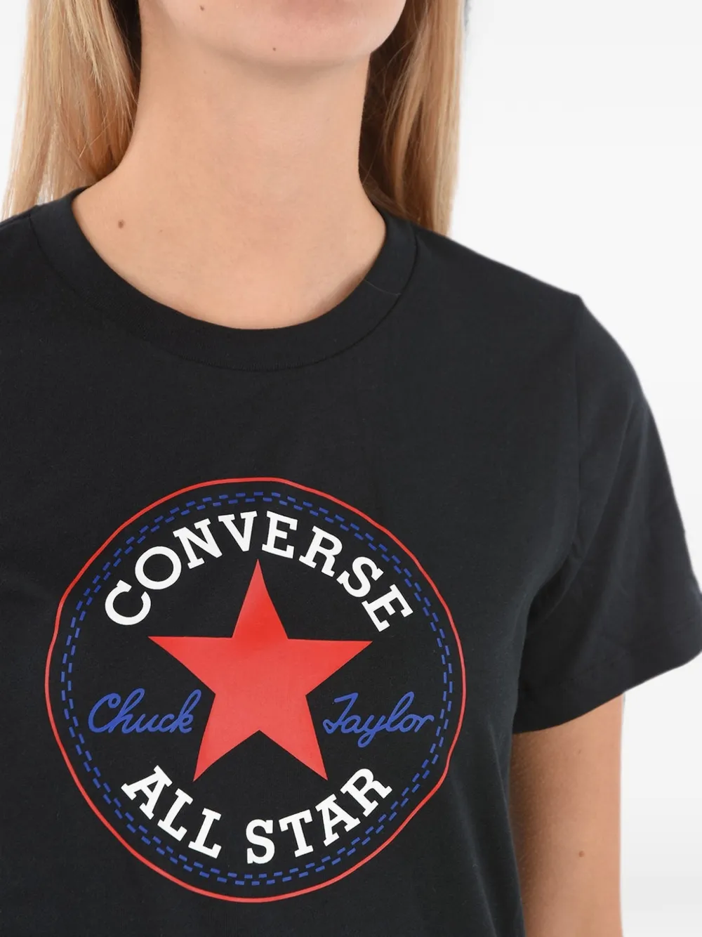 Converse Logo-print T-shirt In Black