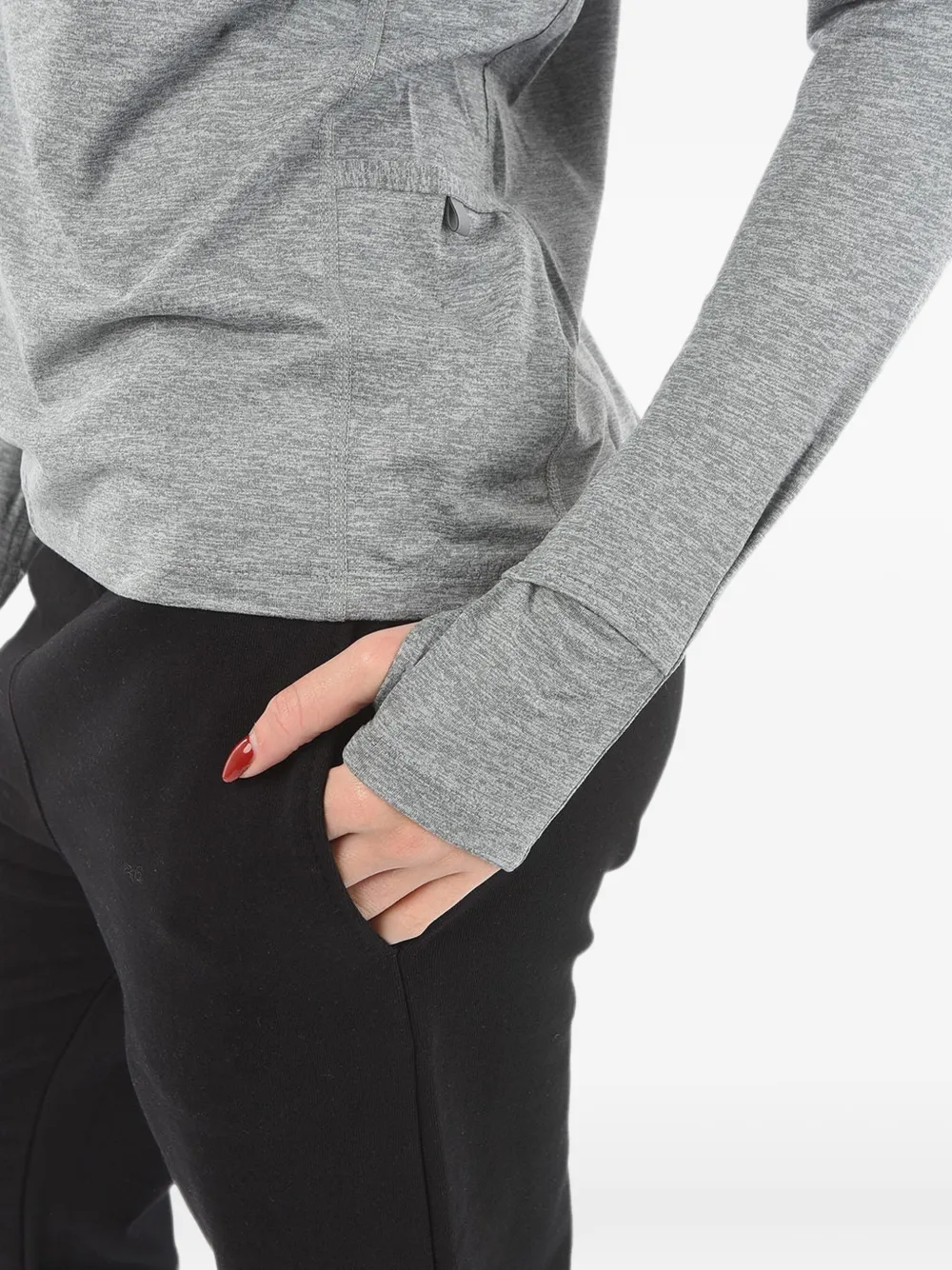 Nike Half-zip Long-sleeve Sweater In Grey