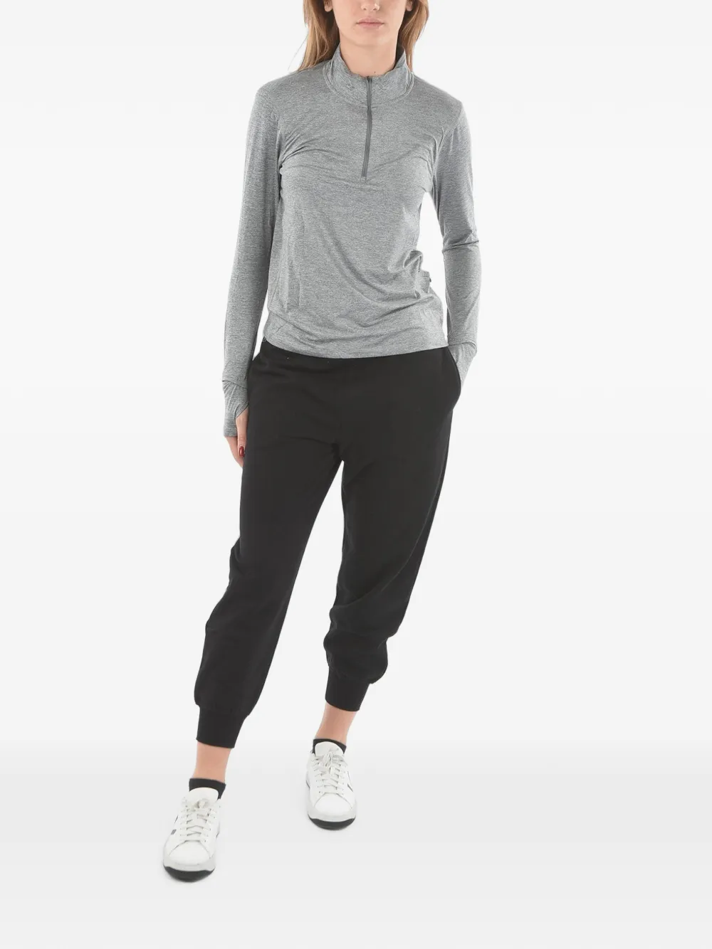 Nike Half-zip Long-sleeve Sweater In Grey