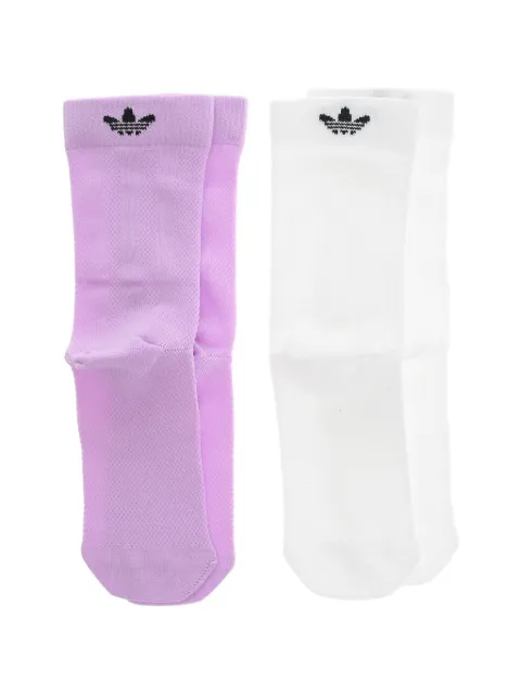 adidas lot de deux paires de chaussettes à logo brodé