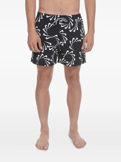 Nike Swoosh-print swim shorts