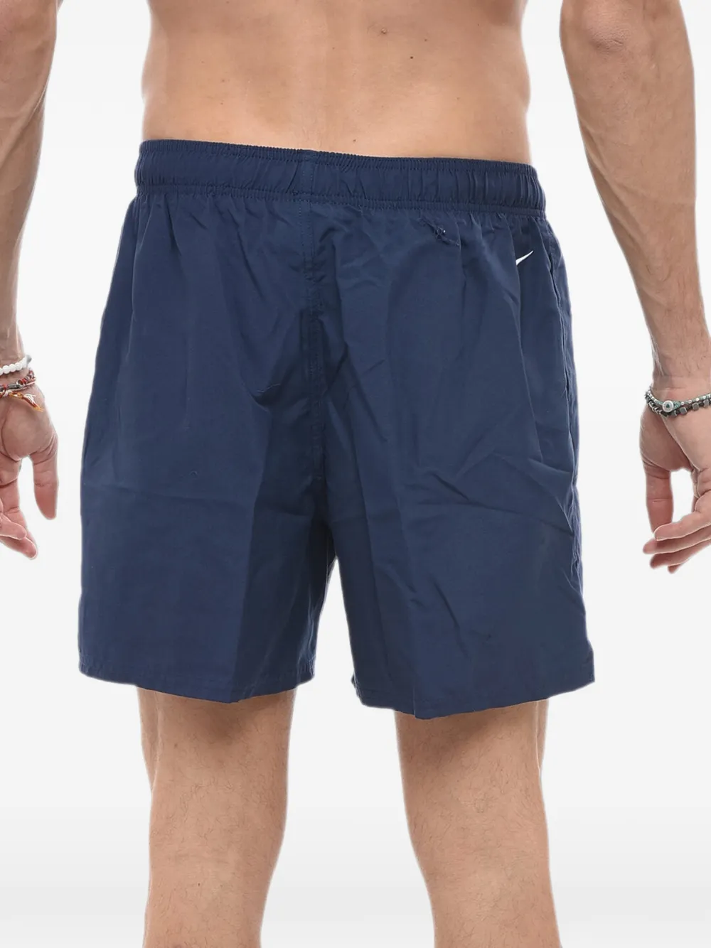 Nike Logo-print Drawstring Swim Shorts In Blue