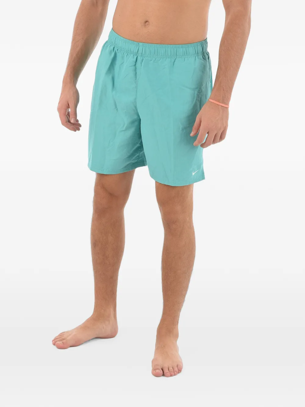 Nike Logo-embroidered Swim Shorts In Blue