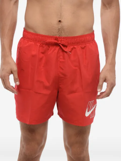 Nike logo-print drawstring swim shorts