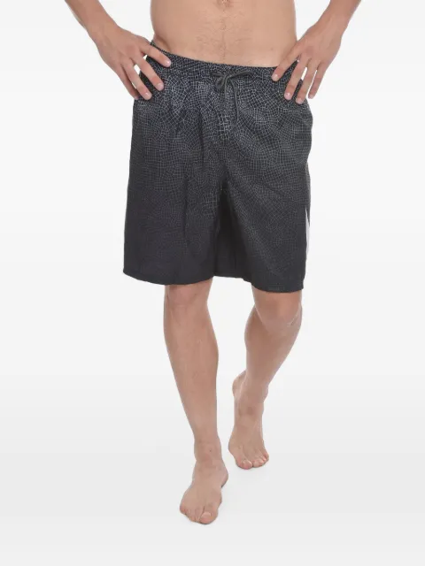 Nike Boxer grid-print logo-print swim trunks