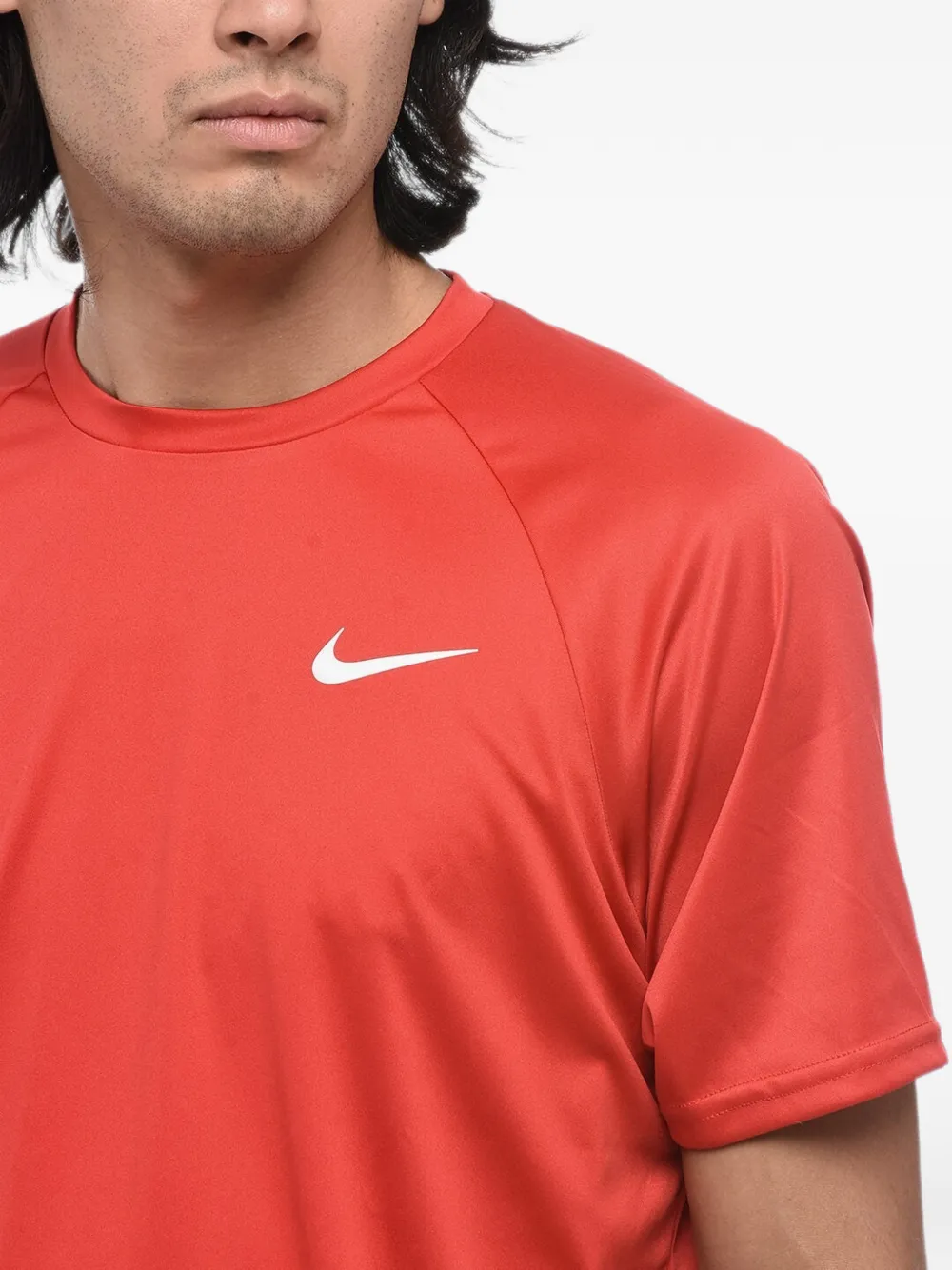 Nike T-shirt met logoprint Rood