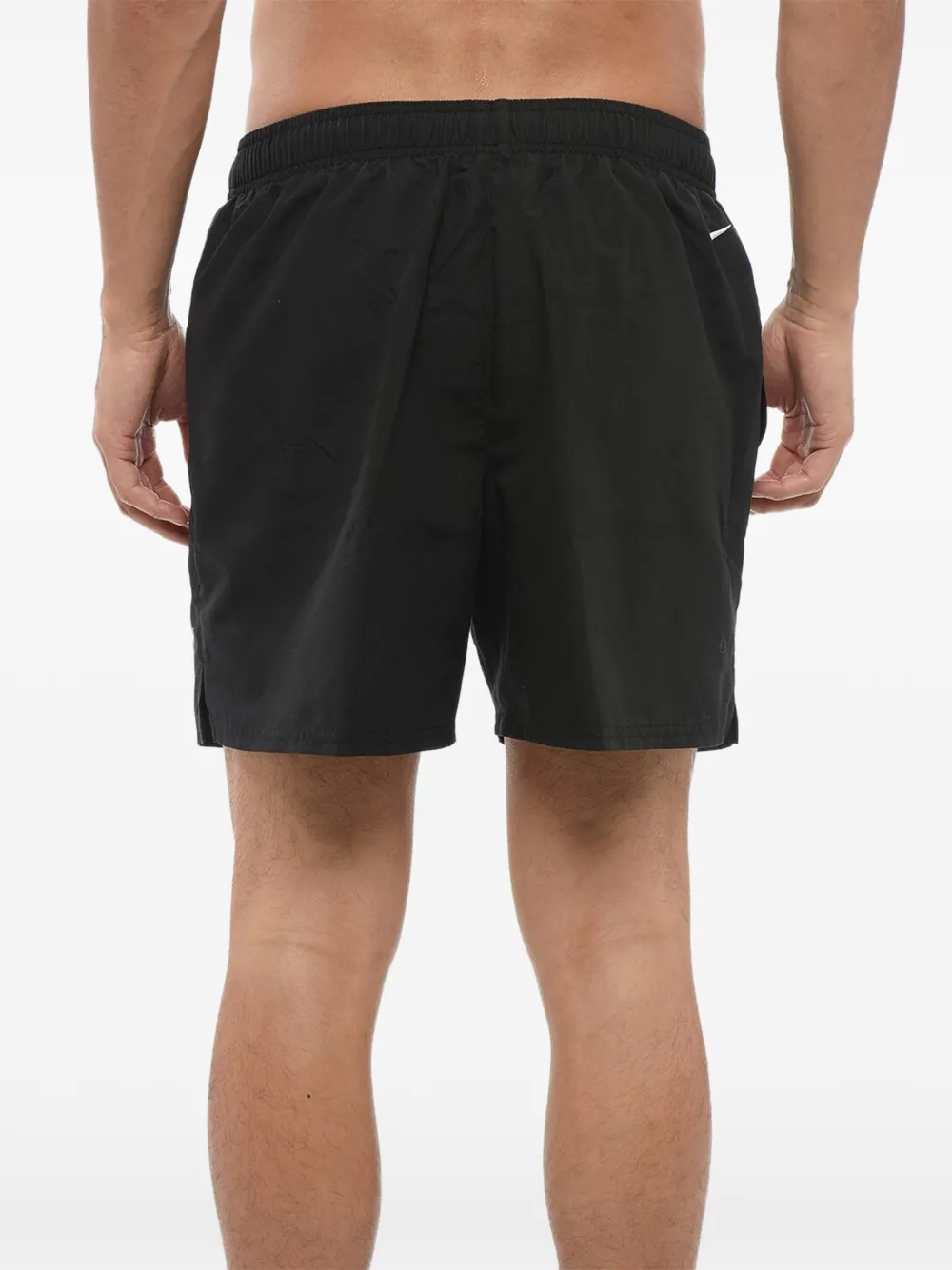 Nike Breaker Logo-print Elasticated Swim Trunks In Black